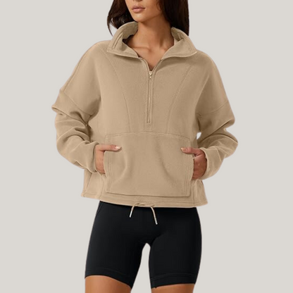 Francine™️ Varm sweatshirt i polarfleece